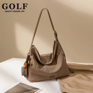 GOLF QUALITY Casual Women Single Shouder Bag Oxford Cloth Lightweight Commuter Sling Bag Large Capacity Mutil Compartment Shoulder Bag Black and Brown