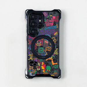 S25Ultra Phone Case Crossbody with Lanyard New Protection Cover Stand Anti-Fall Full Protection Compatible Magnetic Absorption Neck Galaxys Premium Chain