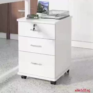 Office Mobile Pedestal With Lock Swing Door Filing Cabinet Wheels Available SIZE 40CM*40CM*56CM SGJT HOOR