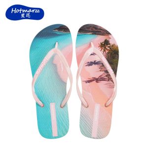 Hotmarzz Womens flip flops PVC anti slip slippers for outdoor wear beach clip on slippers HM7135