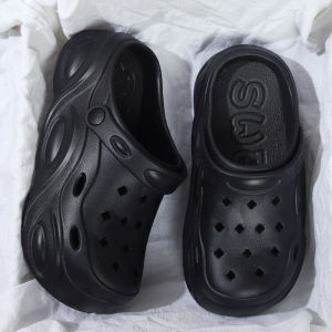 Womens Summer 2024 EVA Clog Shoes Cute Thick Bottom Sandals Outdoor Beach Wear Comfortable Flat Heel round Toe Daily Casual