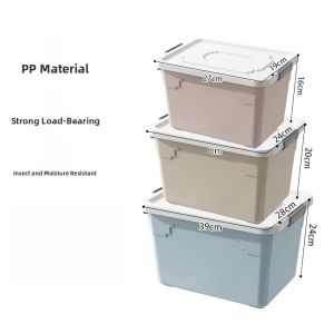 Large Capacity Plastic Storage Box for Home Use Multi-Functional Clothes And Toy Organizer Box Nordic Style Sweater Quilt Storage