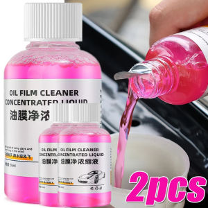 2PCS Car Glass Oil Film Remover Automotive Windshield Concentrated Cleaner Front Windscreen Glass Oil Film Cleaner for Car Cleaning