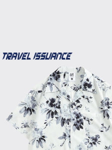 Travel Issuance Loose Cuban Collar Short Sleeve Shirt Summer Casual Loose Fit Mens Fashion Romantic Brand Cuban Style