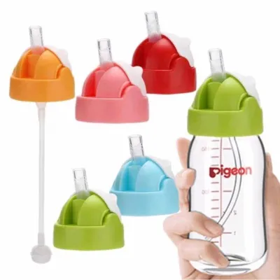Tutup botol sedotan Pigeon wide neck pengganti dot