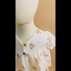 Đồ bộ bé gái Bộ váy cánh tiên hoạ tiết cho bé 7 đến 17 kg NI004