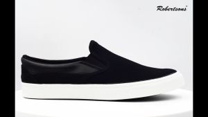 Robertsons Canvas Mens Shoes Markie Black