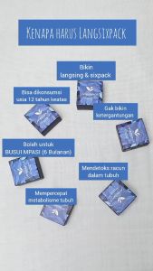 Langsixpack Pelangsing Herbal Menurunkan Berat Badan Ampuh dan Aman turun 10kg dalam 10 hari