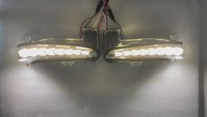 TCS PERODUA MYVI GEN3 2018-2024+ CAR CHROME ALBINO SIDE MIRROR DAY LIGHT LED TURN SIGNAL LIGHT ACCESSORIES