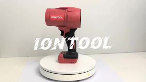 IONTOOL Durable Red Cordless Blower 350W For Garden Path Leaf Removal Alley Dust Sweeping Porch Dirt Clearing Power Tool