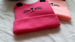 (Stock in KL-002) Baby Cap Kids Children Knit Hat Cat Bear Milk