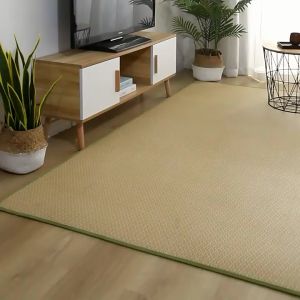 Japanese Rattan Tatami Mat Summer Anti-slip Heat Dissipation Carpet for living room bedroom balcony baby bedside crawling mat 凉席地垫地毯