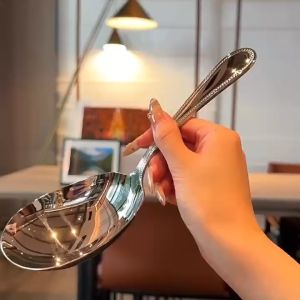 Thìa Muôi Inox 18/10 Korea Bản To O147 Múc Canh Súp Chè An Toàn Sáng Bóng