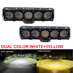 ไฟเสริมสปอตไลท์รถยนต์รถจักรยานยนต์ขนาดเล็กสีคู่เต็มไฟขับรถ