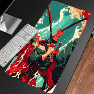 Bandai | Anime Mouse Pad Laptop Computer Gamer Desk Mat O-one P-piece Zoro Large Gaming E-sports Mousepad Rubber Keyboard Pad Mausepad