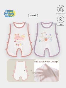 TONGLIANCHUXIN | Cotton Breathable Sleeveless Baby Jumpsuit