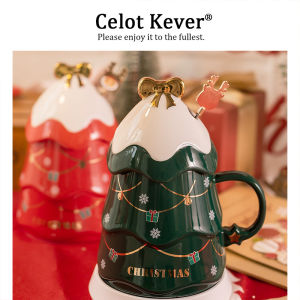 Aesthetic Ceramic Christmas Tree Mug