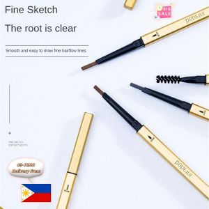 DazHom 【Local Delivery】Bobeini Same Small Gold Chopsticks Eyebrow Pencil Double Head With Brush Automatic Waterproof Sweat Long-lasting Not Easy To Fade Natural Root Clear Novice Silkworm Laying Pen Girl