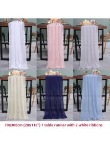 French Luxury Swallowtail Creased Solid Color Tablecloth