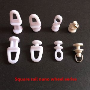 Old Style Curtain Track Wheels Car Wheel Hooks Curtain Sliding Wheels Home Window Treatment Accessories Dark Grey Color