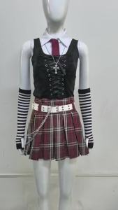 Bộ Trang Phục Cosplay Misa Amane Y2K GothLoli - Trang Phục Đồng Phục Hàng Ngày Gợi Cảm Kèm Vòng Cổ Death Note Subculture Anime Cosplay Dress
