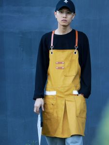 Áo Bảo Hộ Lao Động Chống Thấm Nước Logo Denim Dành Cho Nam Và Nữ Nhà Hàng Bếp Ăn Trung Tâm Làm Đẹp Nails Cafe Bánh Kẹo