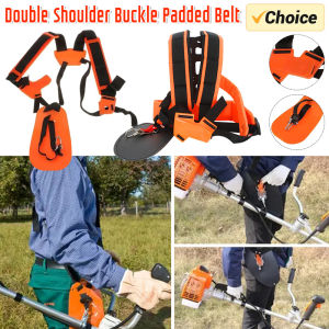 Strimmer Padded Belt for Brush Cutter Trimmer Garden Pruner Comfortable Labor Saving W Shape Double Shoulder Harness Strap