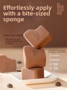 GUOXIAONIU | Chocolate-like Beauty Blender for Cushion Foundation Makeup Application Conceal Blending