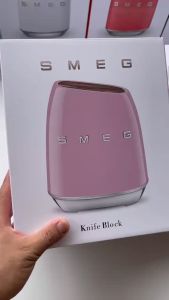 //พร้อมส่ง//Smeg แท้ 100% ที่เก็บมีด + มีด 6 เล่มพร้อมที่เสียบสไตล์วินเทจ ของแท้ มีครบทุกสี ถ่ายจากสินค้าจริง ตรงปก