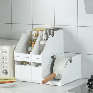 กล่องเก็บของพลาสติก PP สำหรับครัว กล่องเก็บของแบบตะแกรงสไตล์ญี่ปุ่น กล่องเก็บของสำหรับผักและผลไม้ กล่องเก็บของสำหรับจัดระเบียบ