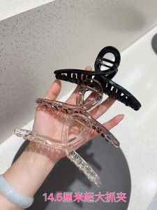 กิ๊บติดผมขนาดใหญ่ 15 ซม. สไตล์ใหม่ปี 2025 กิ๊บติดผมรูปฉลามสำหรับผมหลังศีรษะ สไตล์เกาหลี แฟชั่น ดูหรูหรา