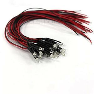 LAMPU LED 5MM 3.7VOL KABRL 15CM HARGA 1PCS