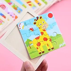 Vinzul Puzzle Kayu Anak Karakter Hewan dan Kendaraan Lucu / Puzzle Wooden / puzzle kayu jigsaw / mainan puzzle kayu anak