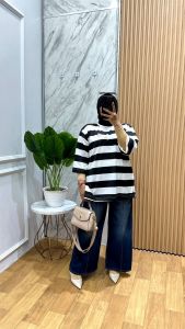 ATASAN IZZY//ATASAN KAOS OVESIZE SALUR//KAOS KOMBET 20S WANITA DEWASA