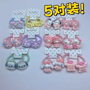 ยางรัดผมยืดหยุ่นสูงสำหรับเด็ก ไม่ทำลายเส้นผม เหมาะกับเด็กผู้หญิง ยางยืดสำหรับผูกผม เย็บผมแบบมีขนหนา