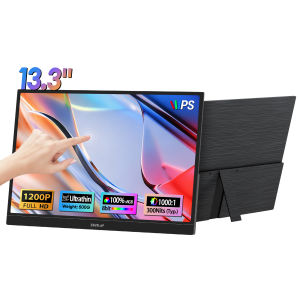 ZEUSLAP | ZEUSLAP 13.3" Touch Portable Monitor 1920×1200P 16:10 for Phone PC Gaming Console DeX & Laptop Extended Display
