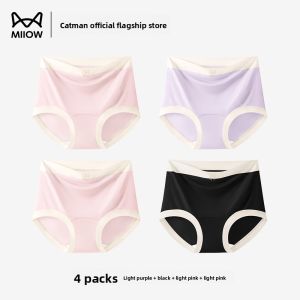 Miiow | Pregnant Women Cotton Underwear High Waist Triangle Pants Thin Pure Cotton Crotch Antibacterial High Waist Briefs Maternity Panties