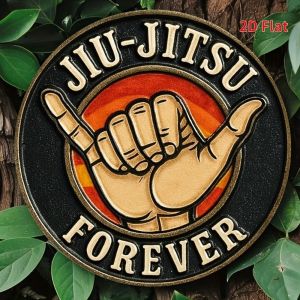 CIFbuy | Jiu Jitsu Forever 2D Flat Aluminum Metal Sign Vintage Wall Decor Indoor Outdoor