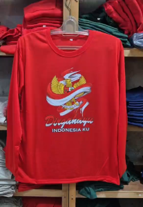 KAOS DISTRO PRIA / KAOS PRIA LENGAN PANJANG / OBLONG LENGAN PANJANG / KAOS DIRGAHAYU 17 AGUSTUS 1945 / KAOS JUMBO / DIRGAHAYU INDONESIA KU