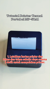 printer thermal bluetooth buat hp mesin print struk mini portabel printer baterai printer kasir 58M Dukung Banyak Apps free 1 roll