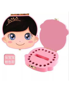 กล่องเก็บฟัน Deciduous ทรงห้องอยู่อาศัยสำหรับเด็กผู้ชายและผู้หญิง ชิ้นส่วนที่ทำจากไม้แท้ เครื่องมือดูแลสุขอนามัยช่องปาก กล่องเก็บฟัน ที่ระลึกสำหรับเด็ก เด็กกำลังเปลี่ยนฟัน