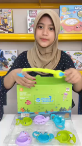 [KST] Mainan Pancingan Ikan Hewan Laut Edukatif Koordinasi 6pcs Anak Laki Laki Kado Ulang Tahun