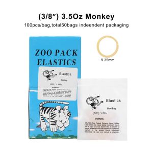 ELIJAH 5000Pcs/box Dental Rubber Band Orthodontic Ligation O-Ring Orthodontics Braces Elastics Zoo Pack Elastice Dental Material