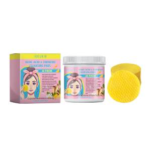 Turmeric Acid Cleansing Pads Refreshing and balancing oil skin care cleansing pads Face towel