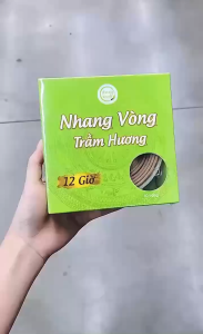 Nhang Vòng Trầm Hương Nhang Xanh Hộp 10 Vòng 130g – Cháy 12 Giờ Ít Khói – Thơm Cả Đêm Thờ Cúng