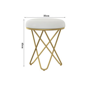 Creative Makeup Stool Scandinavian Modern Minimalist Bedroom Dresser Accessible Luxury Seat Instafamous Princess Golden Ins Stool
