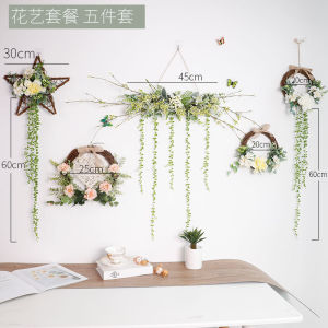 Childrens Room Wall Decorations Artificial Flowers Air-born Five-star Ornamental Hanging Accessories 3D Wall-mounted Ornament