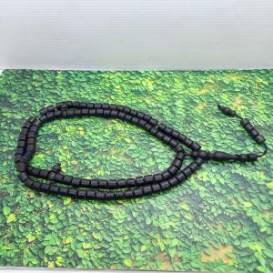 tasbih kayu galih kelor hitam motif Marjan A533
