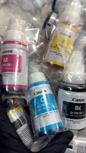 หมึก Canon GI-790 หมึกขวดแท้ 4 สี BK/C/M/Y FOR G1000 G2000 G3000 G2010 (แบบไม่มีกล่อง ของแท้)
