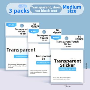 M&G | Transparent Convenient Notes For Students Writeable See-Through